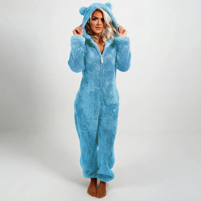 Cozynoa™ Teddy Hoodie Suit – Ultiem Comfort voor Koude Dagen