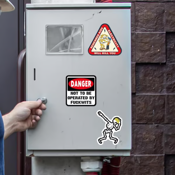 WerkTack™ – Stickers met Karakter voor Echte Vakmannen