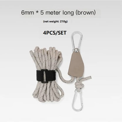 TrekGrip™ – De Ultieme Spankoorden & Tentharinghulp