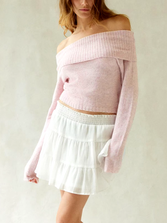 Sarai Off-Shoulder trui