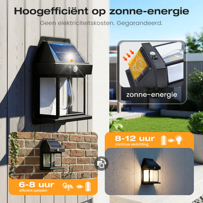 LumaVex™ Solar Wandlamp met Bewegingssensor