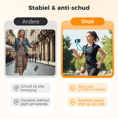 FlexiRest™ – Verstelbare Telefoonhouder voor om de Nek