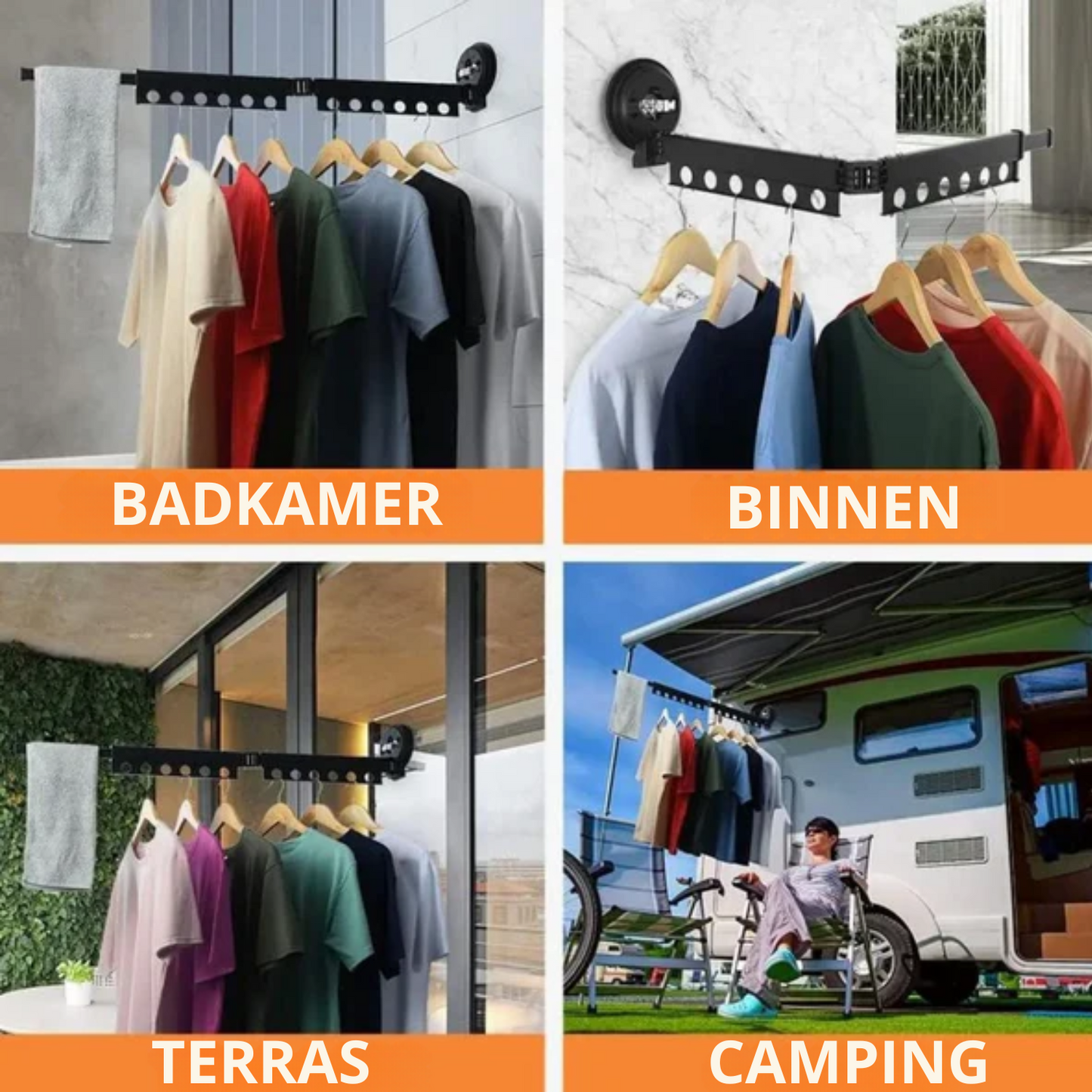 Drynest™ Uitschuifbare Muurdroger