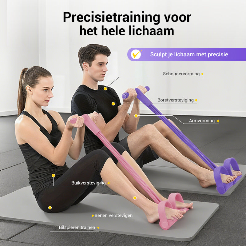 FlexiCore™ Sit-Up Trainer – Compacte Weerstandsband voor Thuisfitness