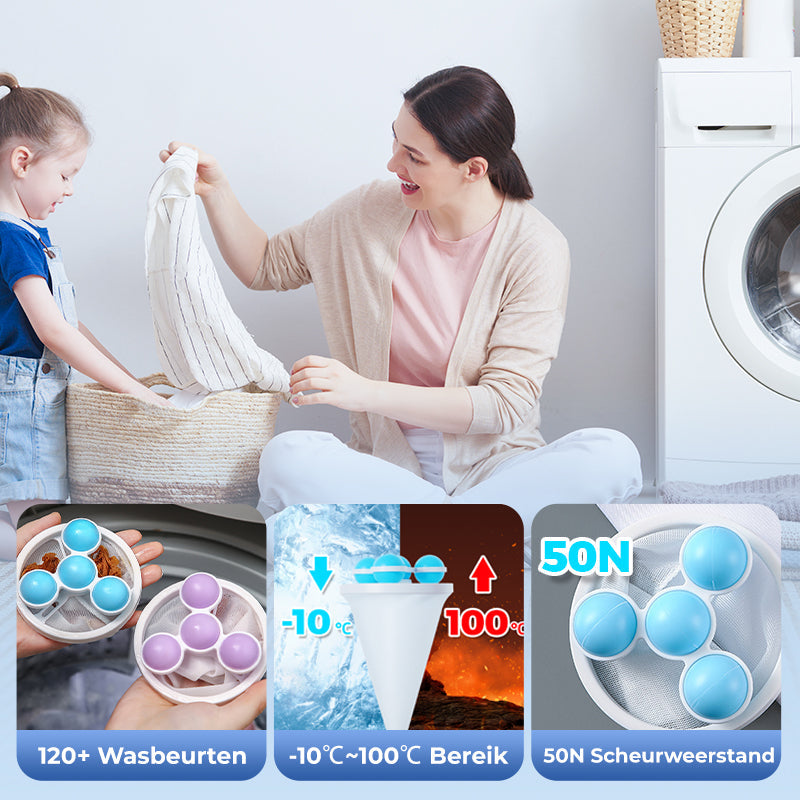 FluffAway™ Wasfilter – Weg met Haar, Pluisjes en Vuil!