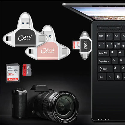 FlexiVault™ | 4-in-1 Smart Cardlezer – Direct Bestanden Overzetten Zonder Gedoe