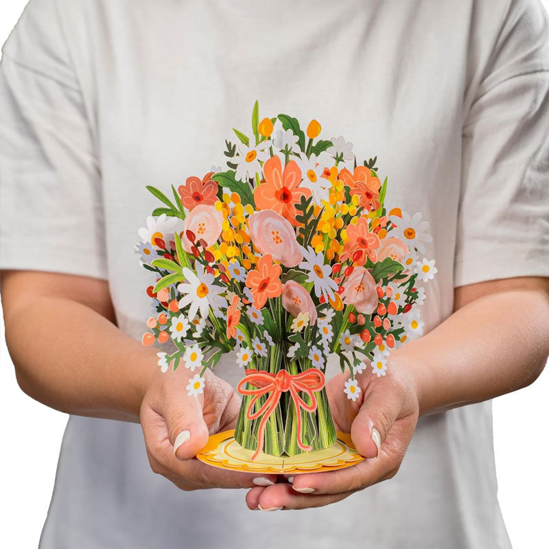 Florevia™ BloomCard – 3D Pop-up Kaart met Wilde Bloemen