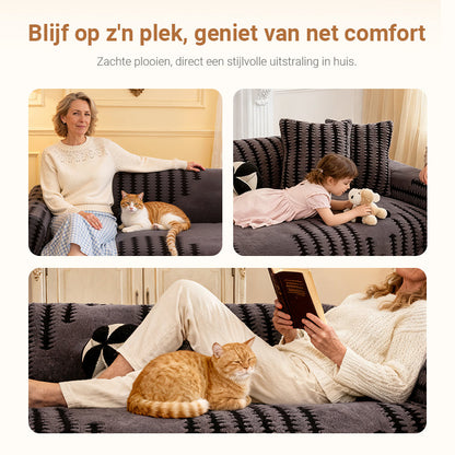 Cozelle™ Plush Sofa Cover – Zachte Luxe Voor Jouw Woonkamer