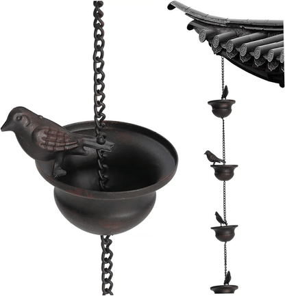 Pluvina™ Regenketting met Vogelbad