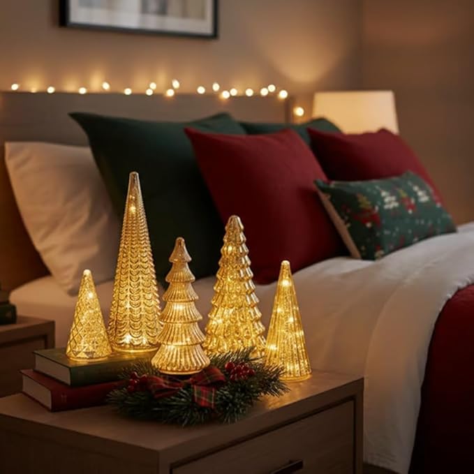 Elysora™ Kristallen Kerstbomen Set – Breng Magie in je Interieur