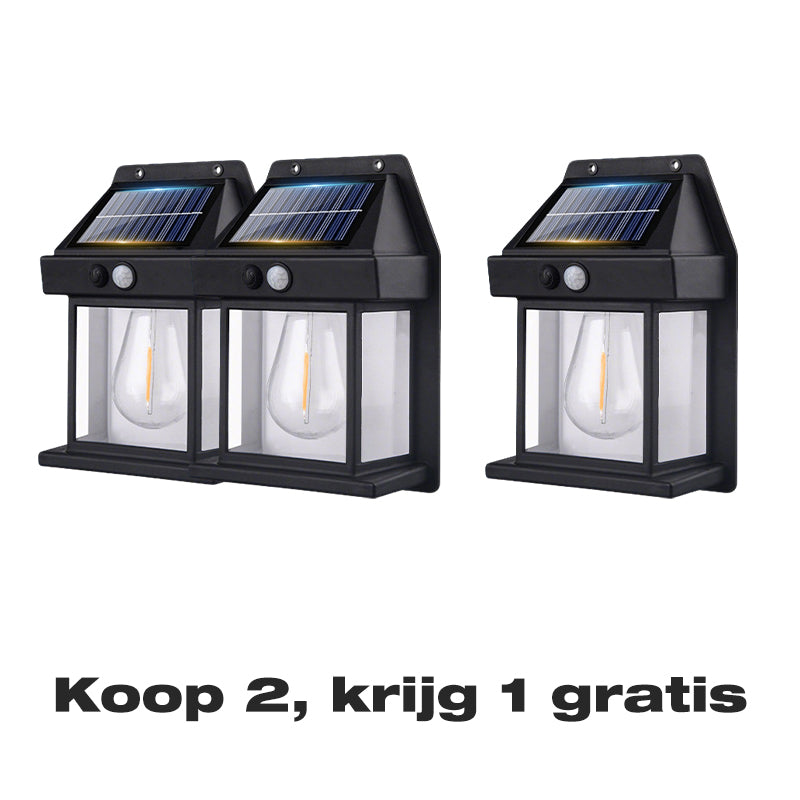 LumaVex™ Solar Wandlamp met Bewegingssensor