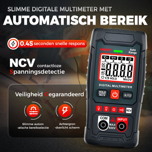 Voltura™ Smart Multimeter – Compact, Slim en Veilig Meten