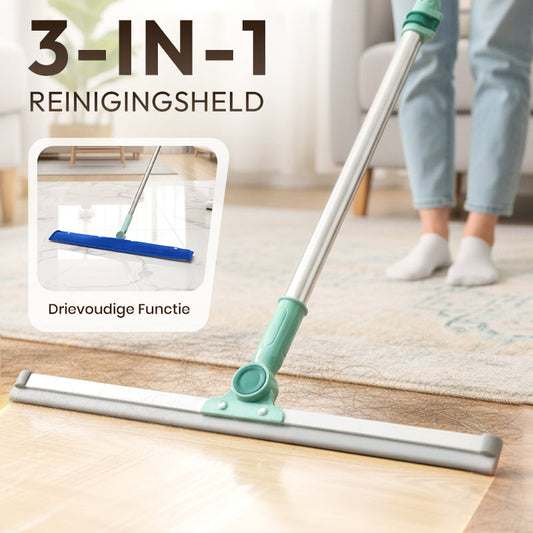 CleanEdge™ Siliconen Vloerwisser – Voor een Smetteloos Resultaat in Één Beweging