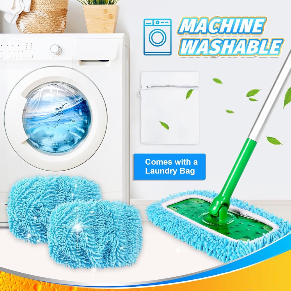 EcoSweep™ – Herbruikbare Microvezel Moppads voor Elke Vloer