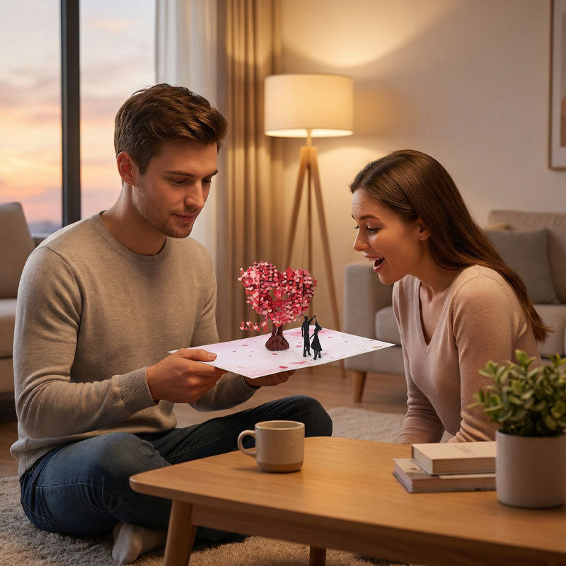 AmoraFold™ 3D Liefdeskaart – Een Moment dat Openbloeit