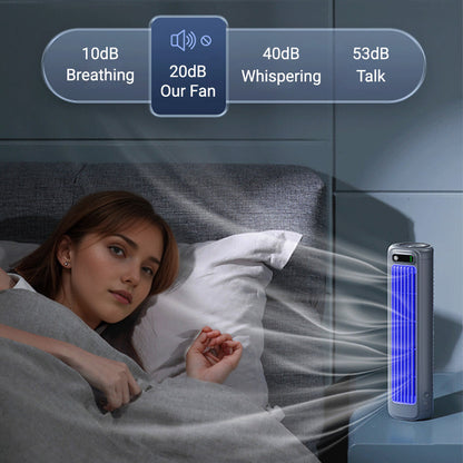 BreezeFlow™ | 2-in-1 Draagbare Turbo Tower Ventilator