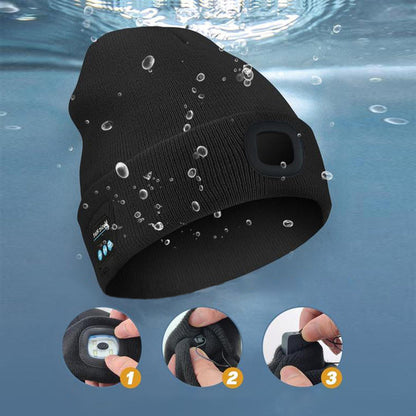 LumiWear™ - Multifunctioneel LED- Licht En Bluetooth Warme Muts