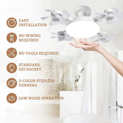 AeroGlow™ – Ventilatorlamp met Opvouwbare Bladen