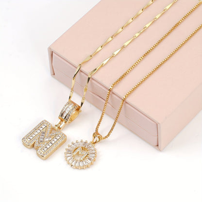 Lustra™ | Luxe Initial Ketting Set | 2 Stuks