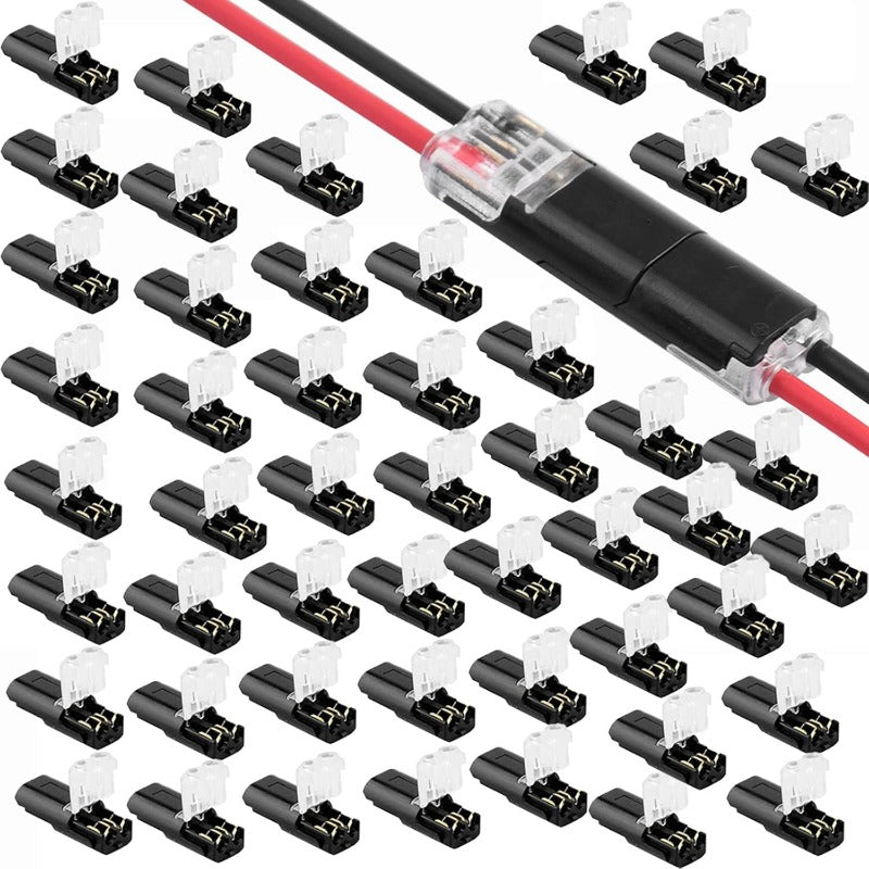 FlexiConnect™ 2-Pins Solderloze Draadconnectoren | 20 Stuks