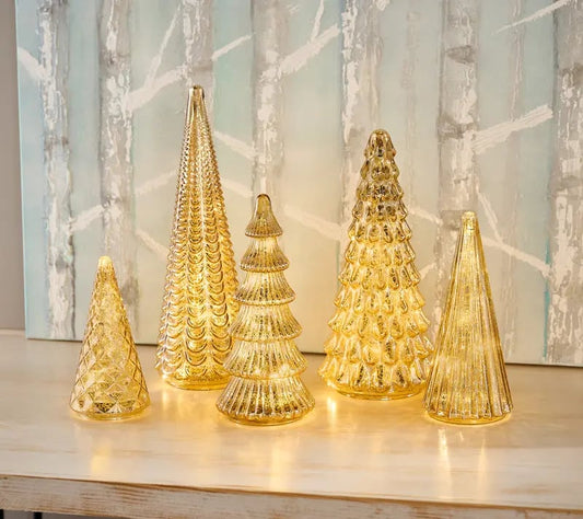 Elysora™ Kristallen Kerstbomen Set – Breng Magie in je Interieur