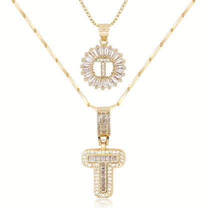 Lustra™ | Luxe Initial Ketting Set | 2 Stuks