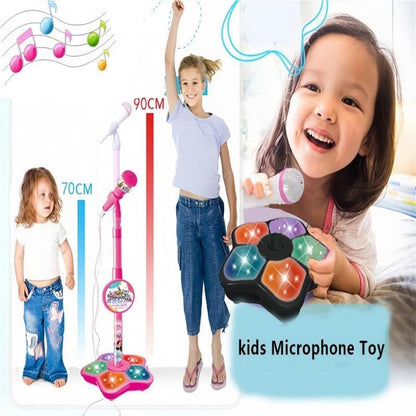 Melodrio™ – Kinder Karaoke Microfoonstandaard met Licht & Muziek