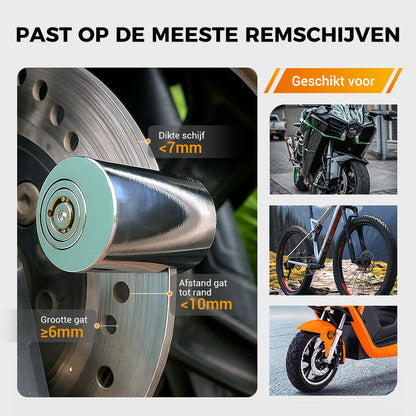 SteelGuard™ Disc Lock – Compacte bescherming voor jouw motor