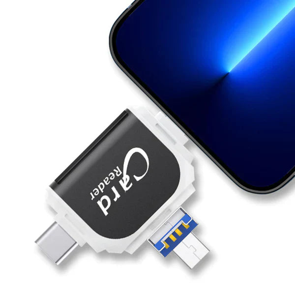 FlexiVault™ | 4-in-1 Smart Cardlezer – Direct Bestanden Overzetten Zonder Gedoe