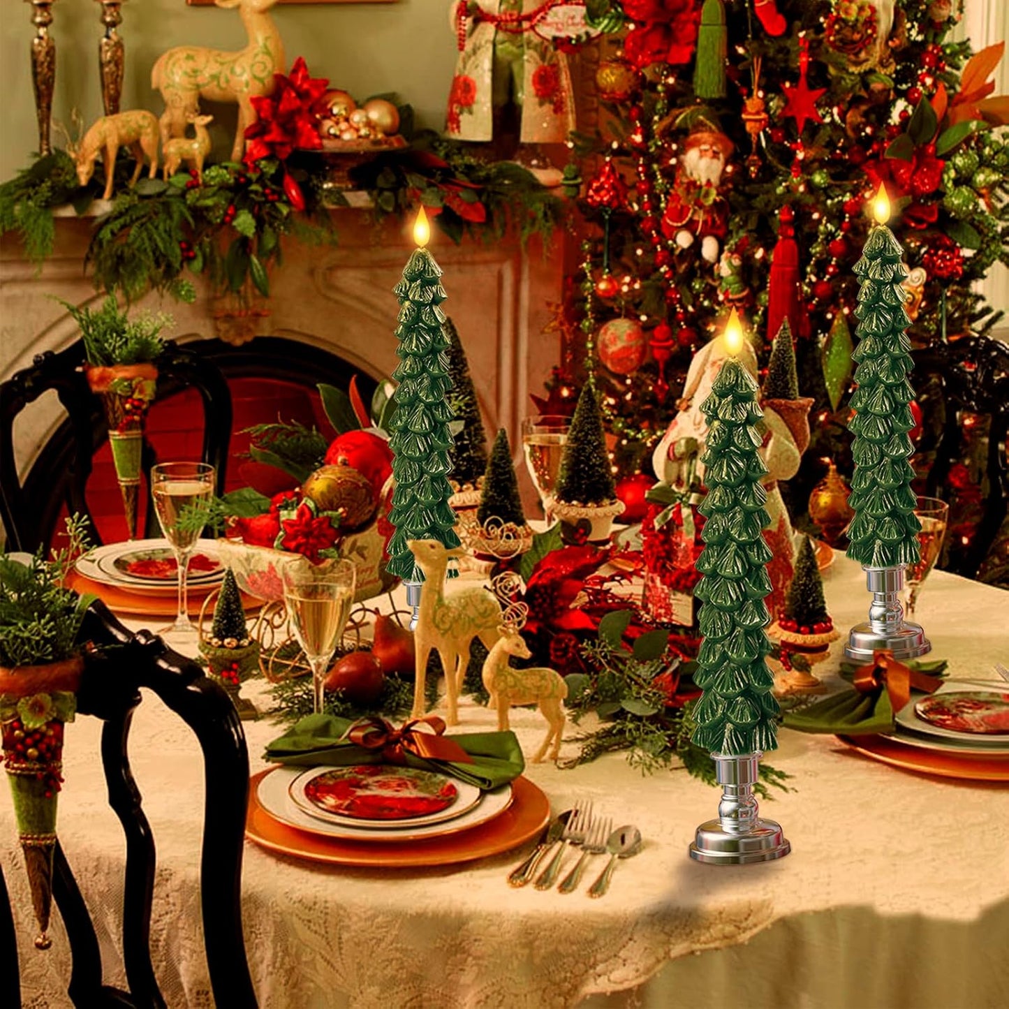 Auraflame™ LED Kerstboomkaarsen – Breng warmte tot leven, zonder vlam