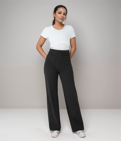 NovaFlex | Elastische broek met hoge taille