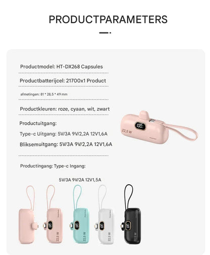 VoltGo™ – De Powerbank die altijd meegaat