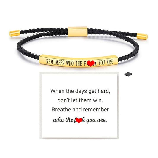 Inspirella™ – Gevlochten RVS Armband met Motivatieboodschap | 1+1 GRATIS