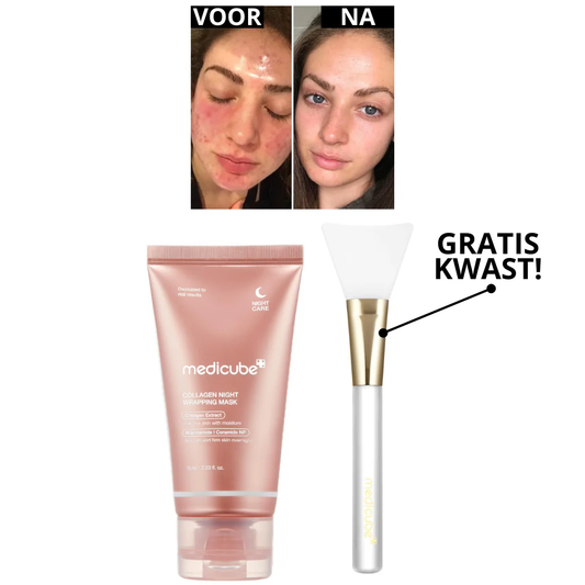 Luvéa™ Collagen Glow Nachtmasker – Peel-Off Hydratieboost