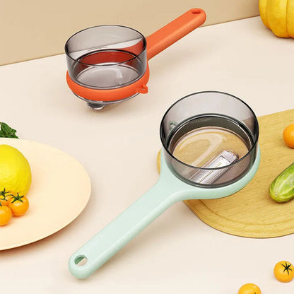 CulinaPro™ | Multifunctionele Dunschiller met Opvangbakje