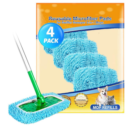 EcoSweep™ – Herbruikbare Microvezel Moppads voor Elke Vloer