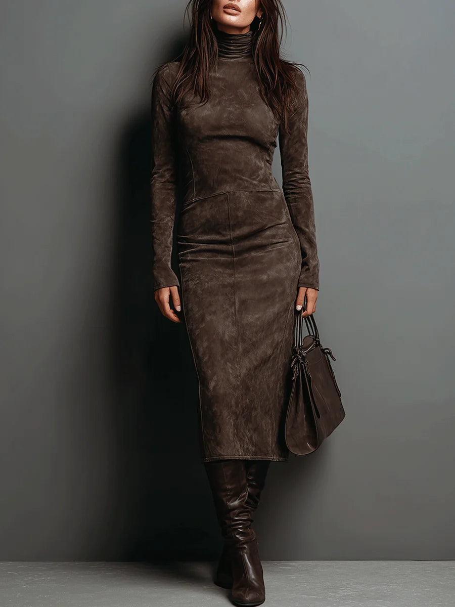 SuedeContour™ Midi Dress