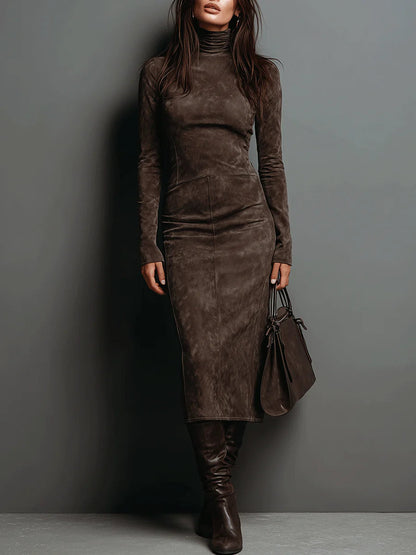 SuedeContour™ Midi Dress