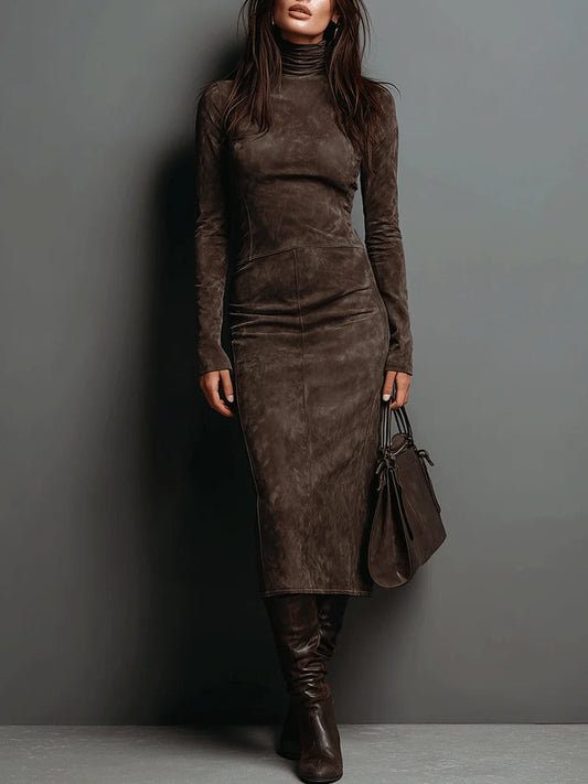 SuedeContour™ Midi Dress
