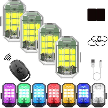 SkyGlide™ LED Strobe Lights | Voor Avonturiers op Twee Wielen!