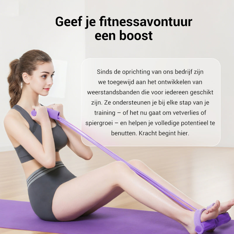 FlexiCore™ Sit-Up Trainer – Compacte Weerstandsband voor Thuisfitness