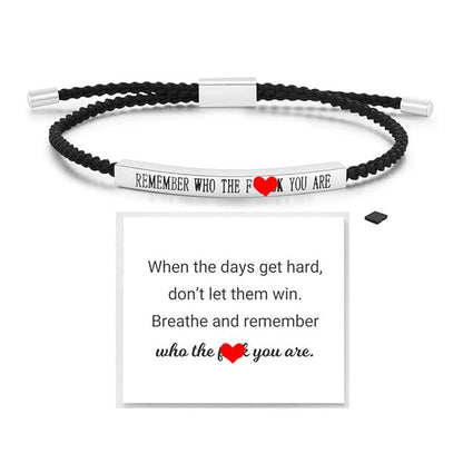 Inspirella™ – Gevlochten RVS Armband met Motivatieboodschap | 1+1 GRATIS