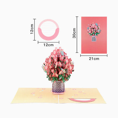 Florevia™ BloomCard – 3D Pop-up Kaart met Wilde Bloemen