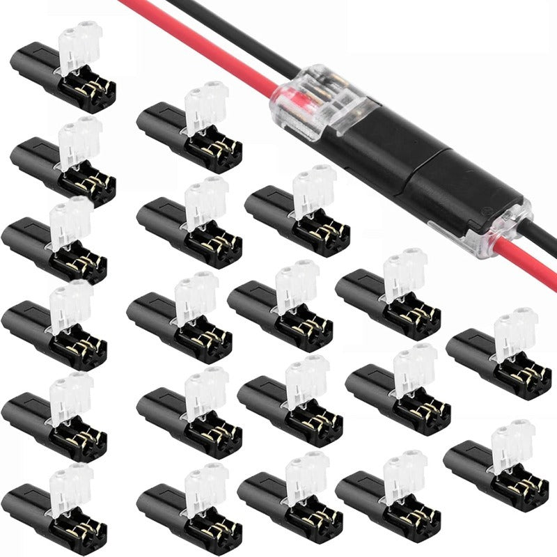 FlexiConnect™ 2-Pins Solderloze Draadconnectoren | 20 Stuks