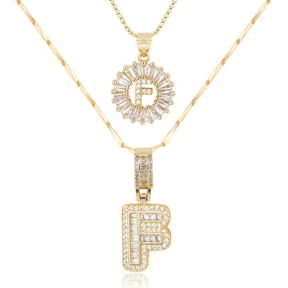 Lustra™ | Luxe Initial Ketting Set | 2 Stuks