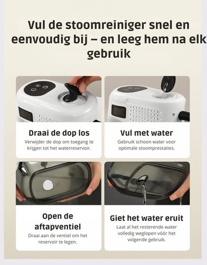 PureSteam™ 105°C – Professionele Hoge-Druk Stoomreiniger