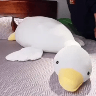Fluffy Gans Kussenknuffel