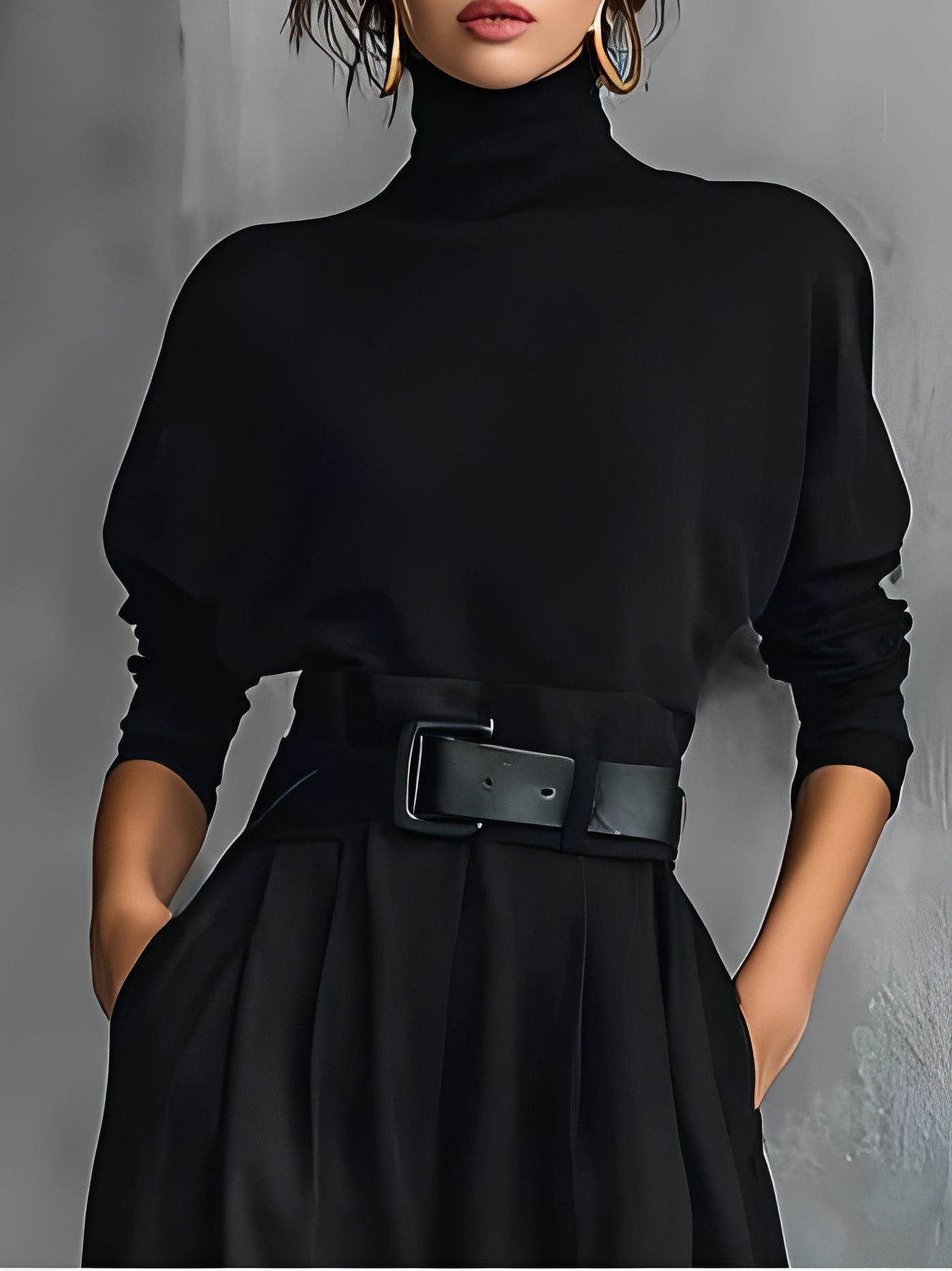 Elvara™ | Elegante Set met Col & Rechte Broek