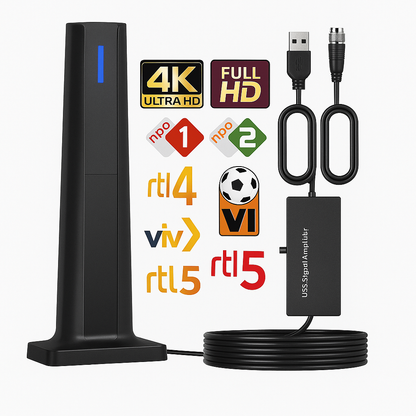 AIRIANT™ HD4K – Draadloze TV-Antenne met Krachtige Signaalontvangst