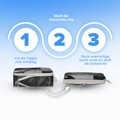 Packiva™ Compressie Reisset – Slim Inpakken, Ruim Reizen